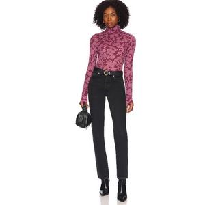 NWT Free People You And I Long Sleeve in Acai Purple size Small Mockneck Theemal